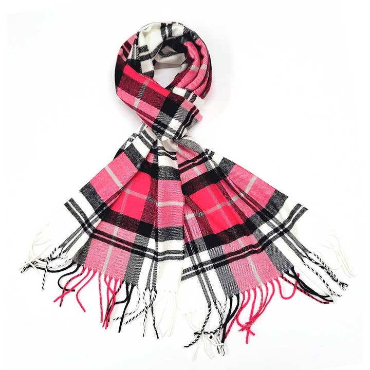 SERENITA – wholesale Scarf – Women's – Plaid Tartan Cashmere Feel Winter Soft Scarf9
