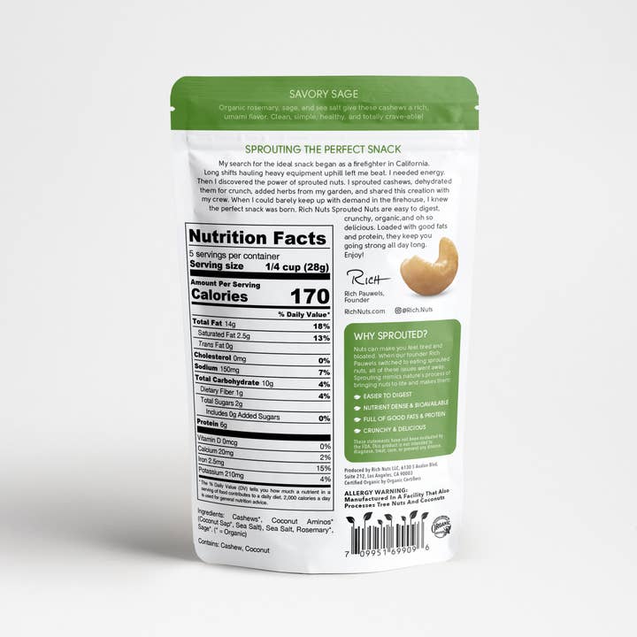 Rich Nuts – wholesale Nötter – Salvia - Grodda cashewnötter