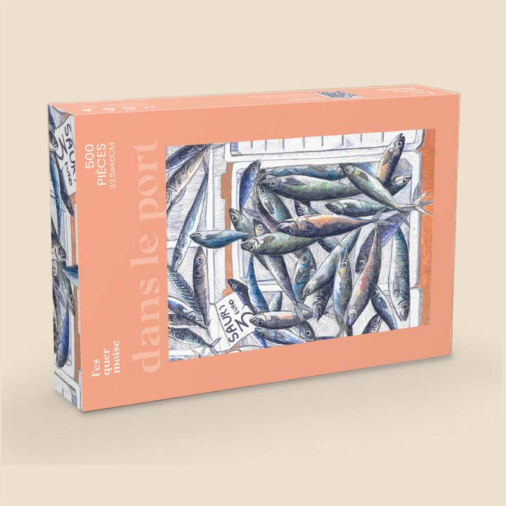 Illustrerat pussel - Fiskarna (500 bitar · vuxna) för wholesale av L'Esquermoise par Manon Sénal