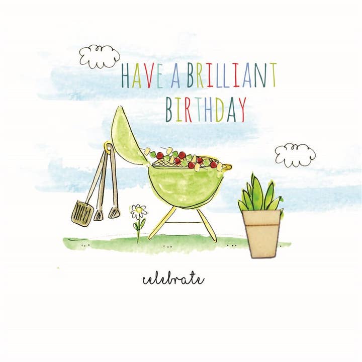 HAVE A BRILLIANT BIRTHDAY for wholesale by Laura Sherratt Designs