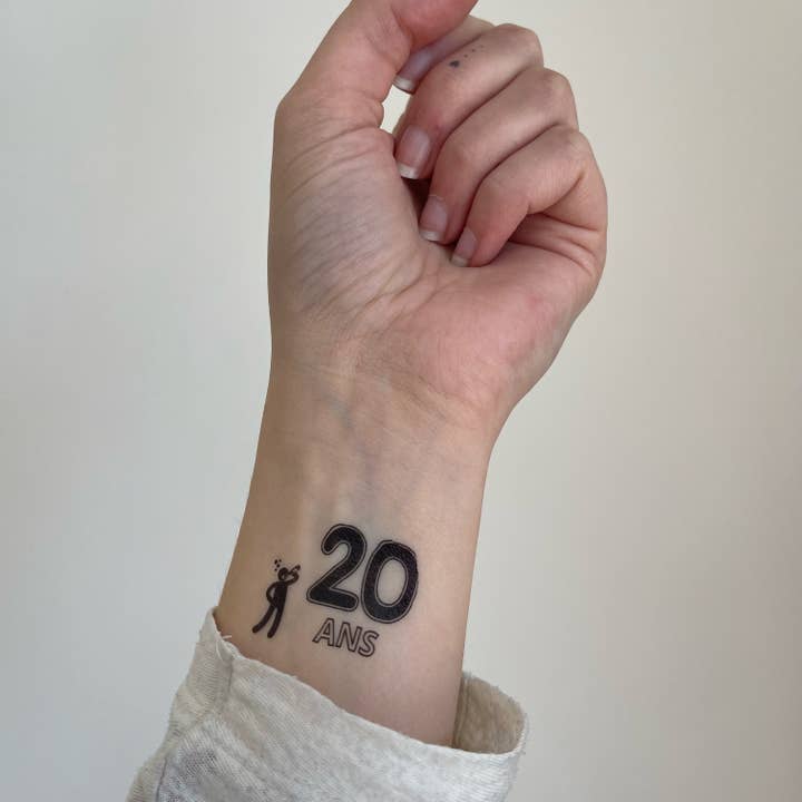 Sioou - Wholesale Temporary Tattoo - 20 ans x51