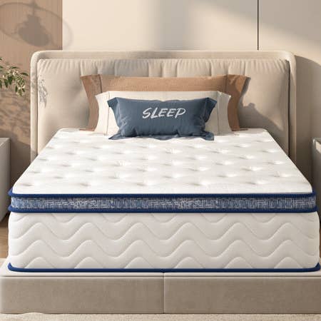 39F Inc. - Wholesale Bed - Full Size Mattress,12 Inch Hybrid Mattress, Individually Pocketed Innerspring, Medium Firm11