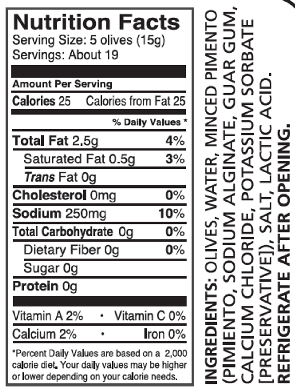 Delallo - Wholesale Olives - Stuffed Manzanilla Olives (10 oz.)1