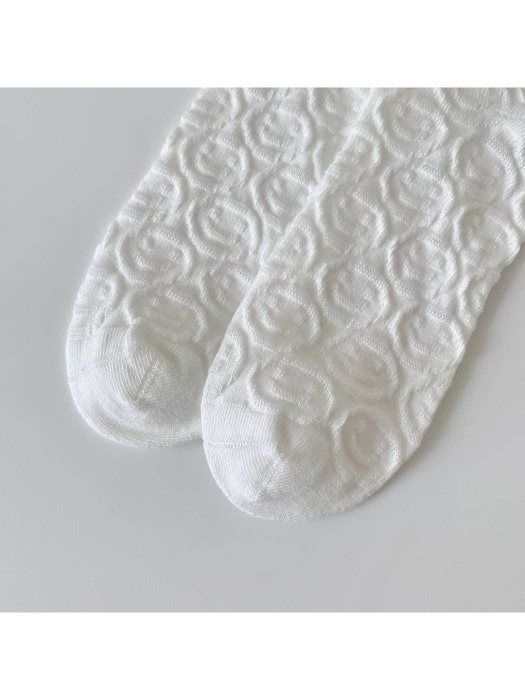 Funkyrel® Atzbranding Limited - Wholesale Socks - Women's - Rufia - Women's Solid Winter Socks with Embossed Smile12