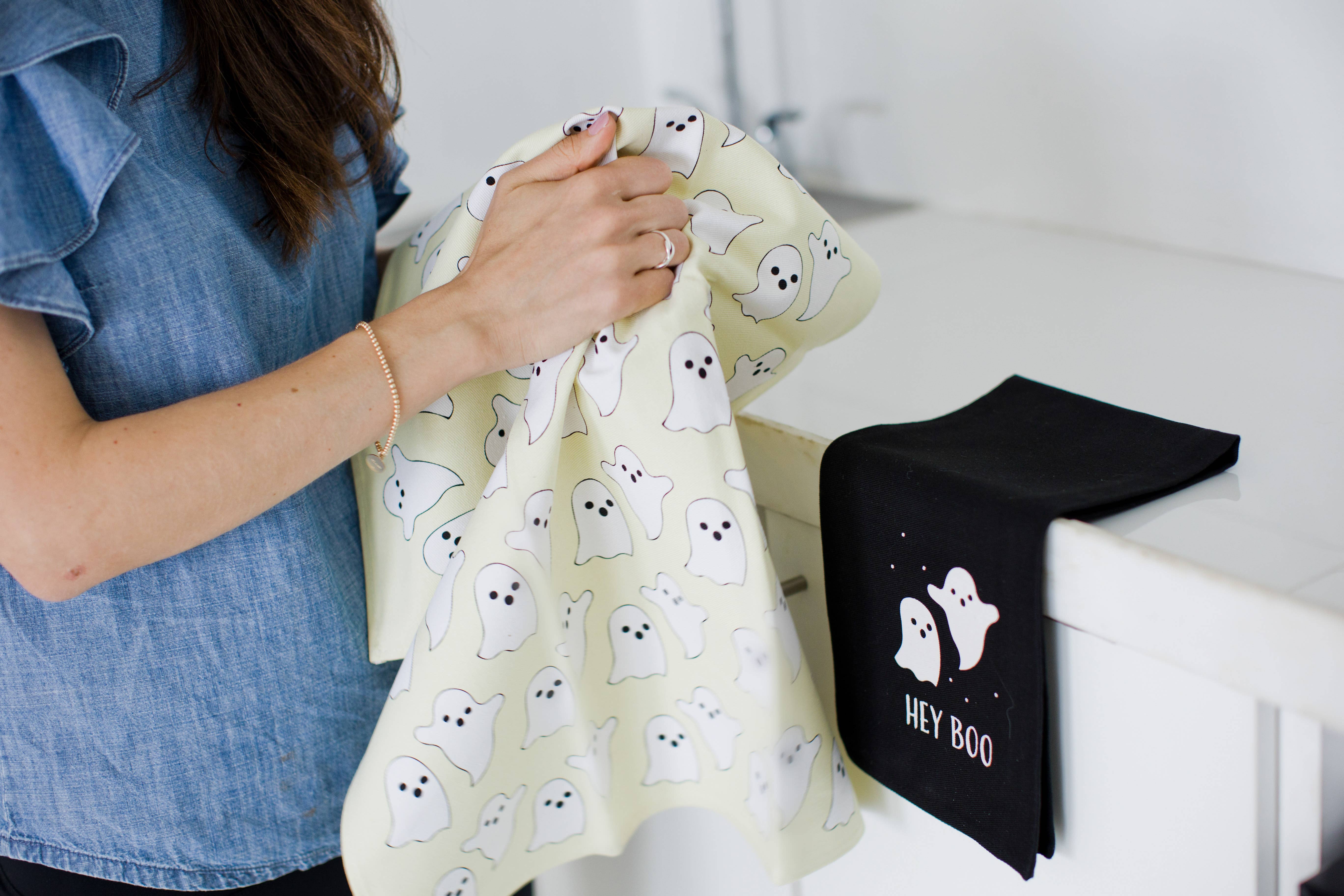 Pearhead - Vente Torchons - Torchons Halloween de Ghost Kitchen, ens. de 24