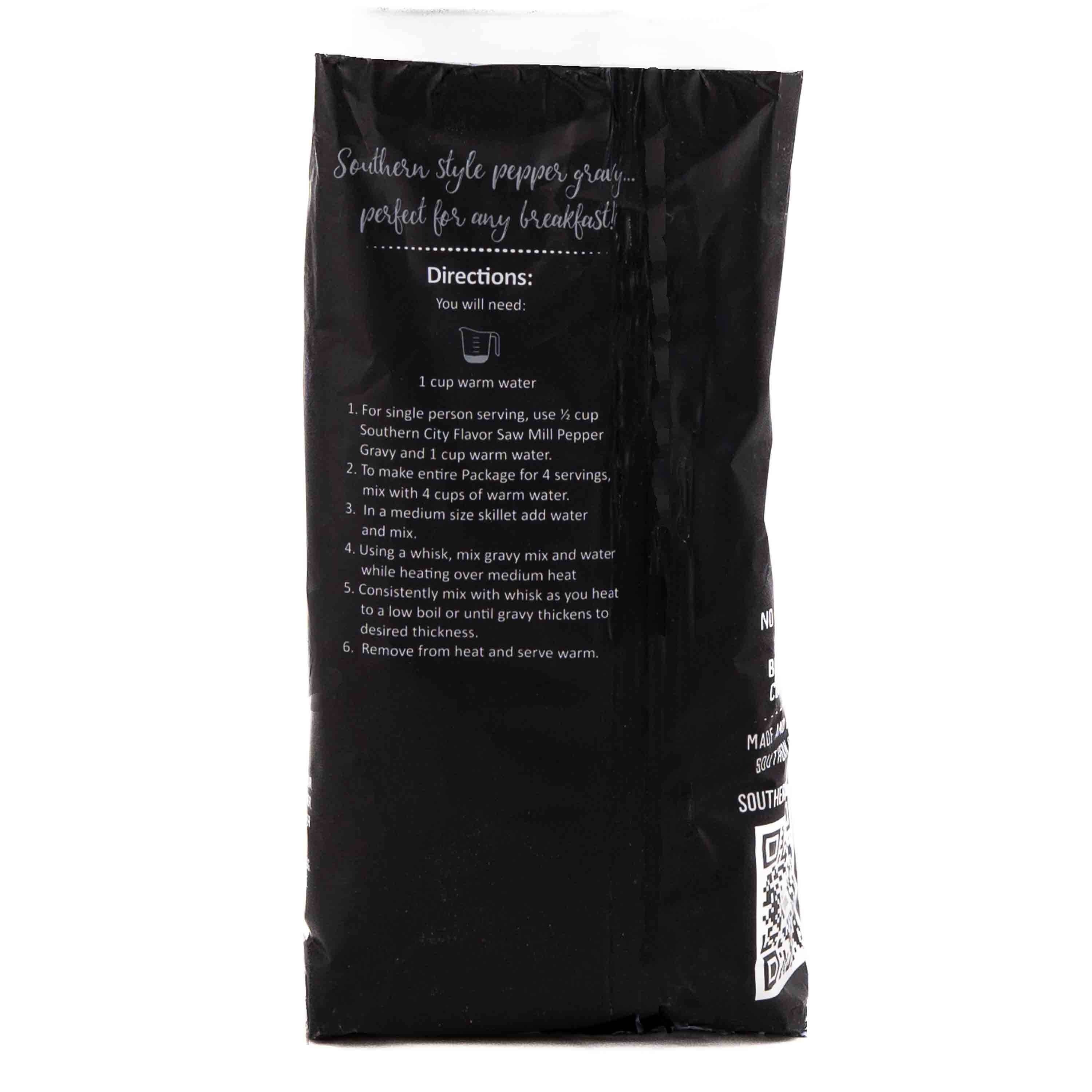 Southern City Flavors – wholesale Dried spice mix – Saw Mill Pepper Gravy1