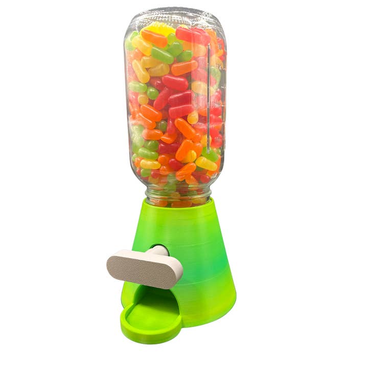 Sugar City Maker - Wholesale Boiled sweets - Candy & Nut Dispenser with Jar | 3D Printed1
