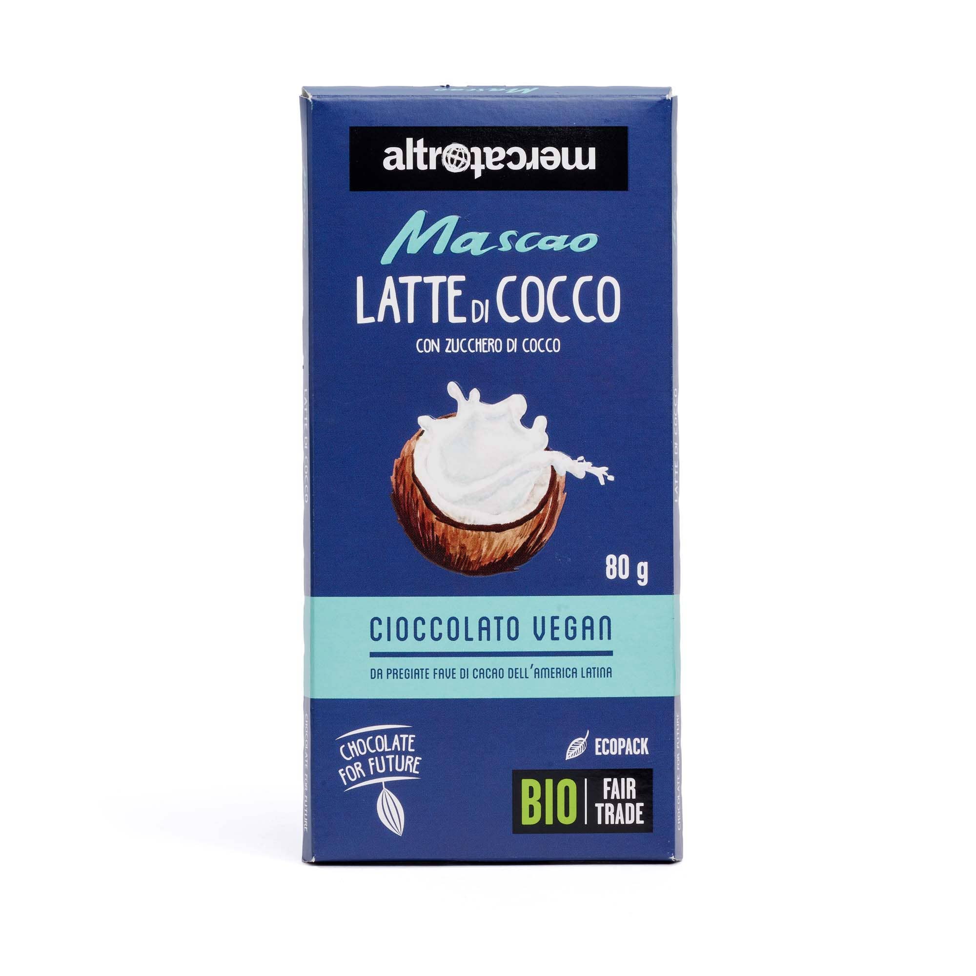 Altromercato - Vente Barre chocolatée - Mascao - Chocolat au Lait de Coco - Bio - 80 g3