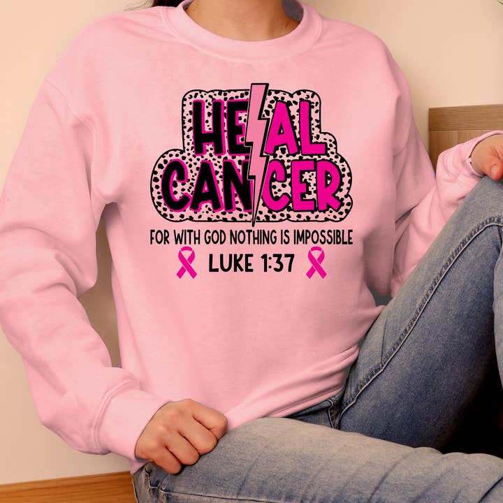 Breast Cancer Awareness Tee and Crewneck for wholesale by Jocelyn's Comfy Apparel