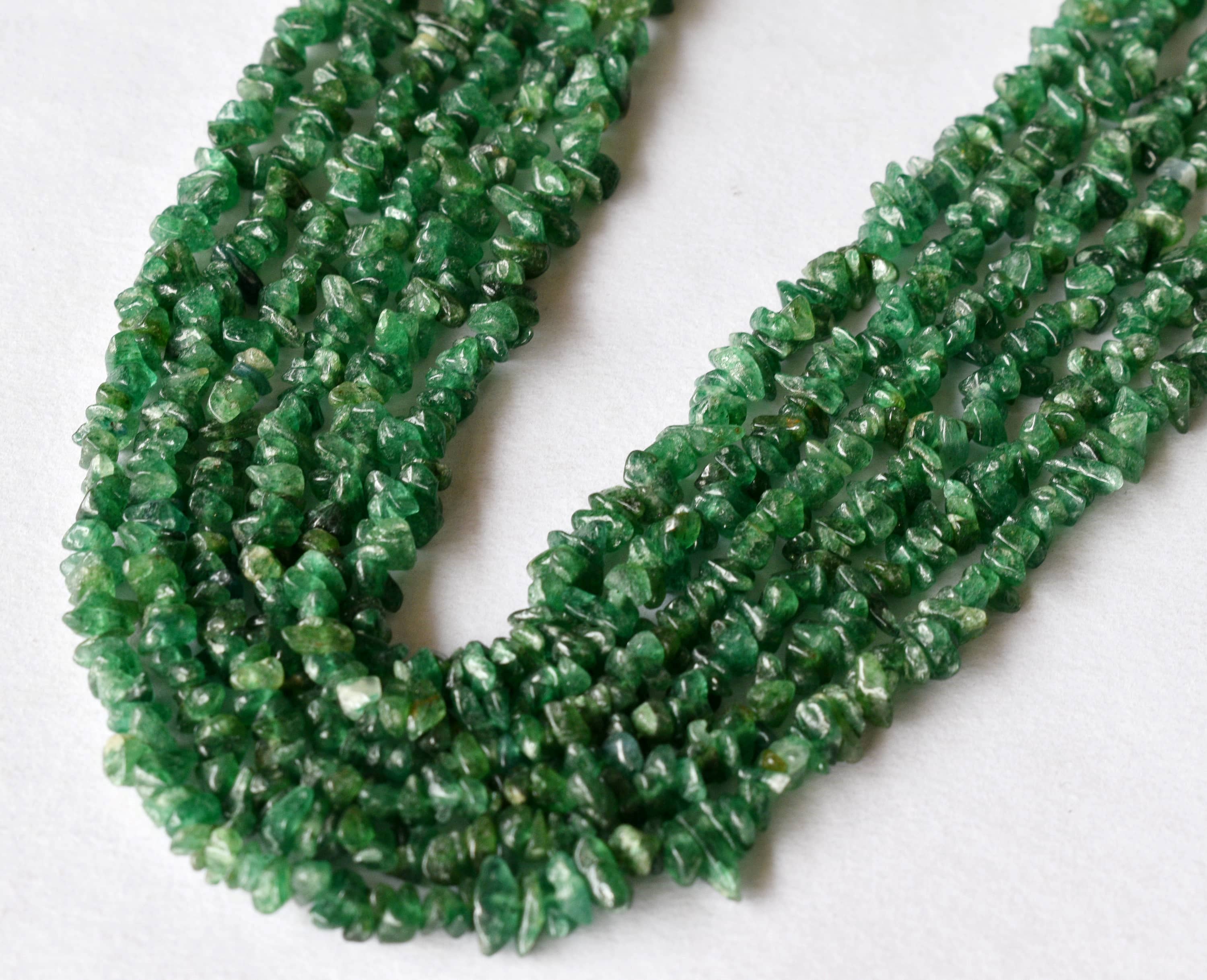 Soothing Crystals Beads – wholesale Beads – Raw Chip Beads | Green Jade | Crystal Necklace Uncut Beads2