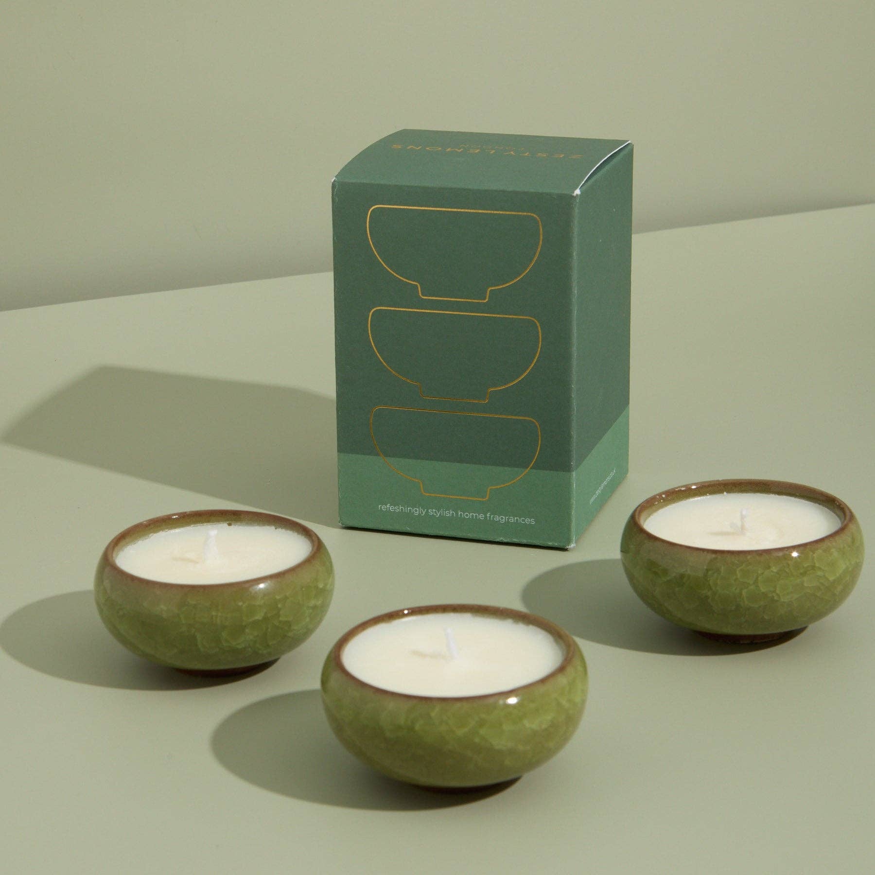 Zesty Lemons - Wholesale Tea Light Candles - Contemporary Kiln Olive Tea Lights - Elderflower & Coconut3