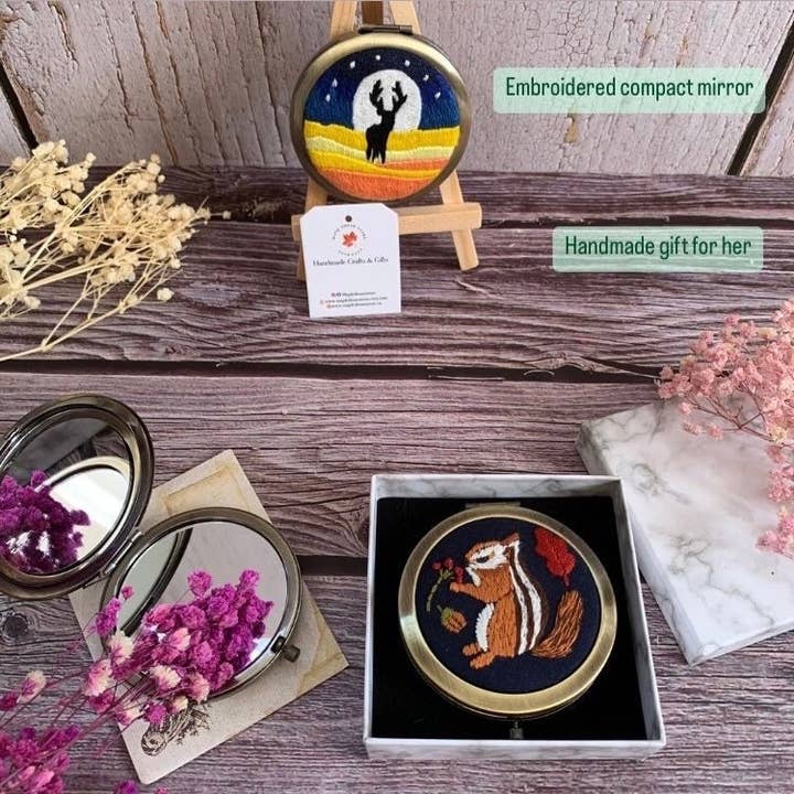 Pocket Mirror|Wedding Bridesmaids Gift, Animal collection for wholesale by Maple Dream Store