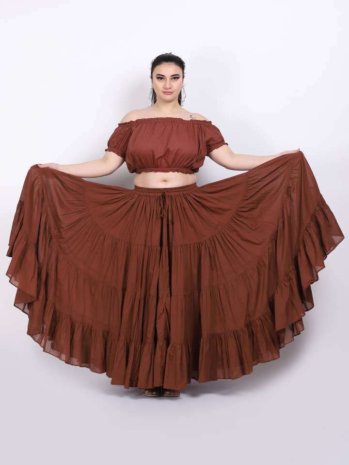 Wevez - Wholesale Skirt - Women's - American Tribal Style 25 Yards Cotton Renaissance skirt20