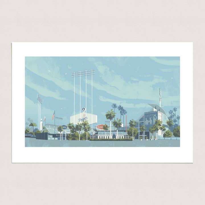 Dodger Stadium for wholesale by Chris Turnham Illustration
