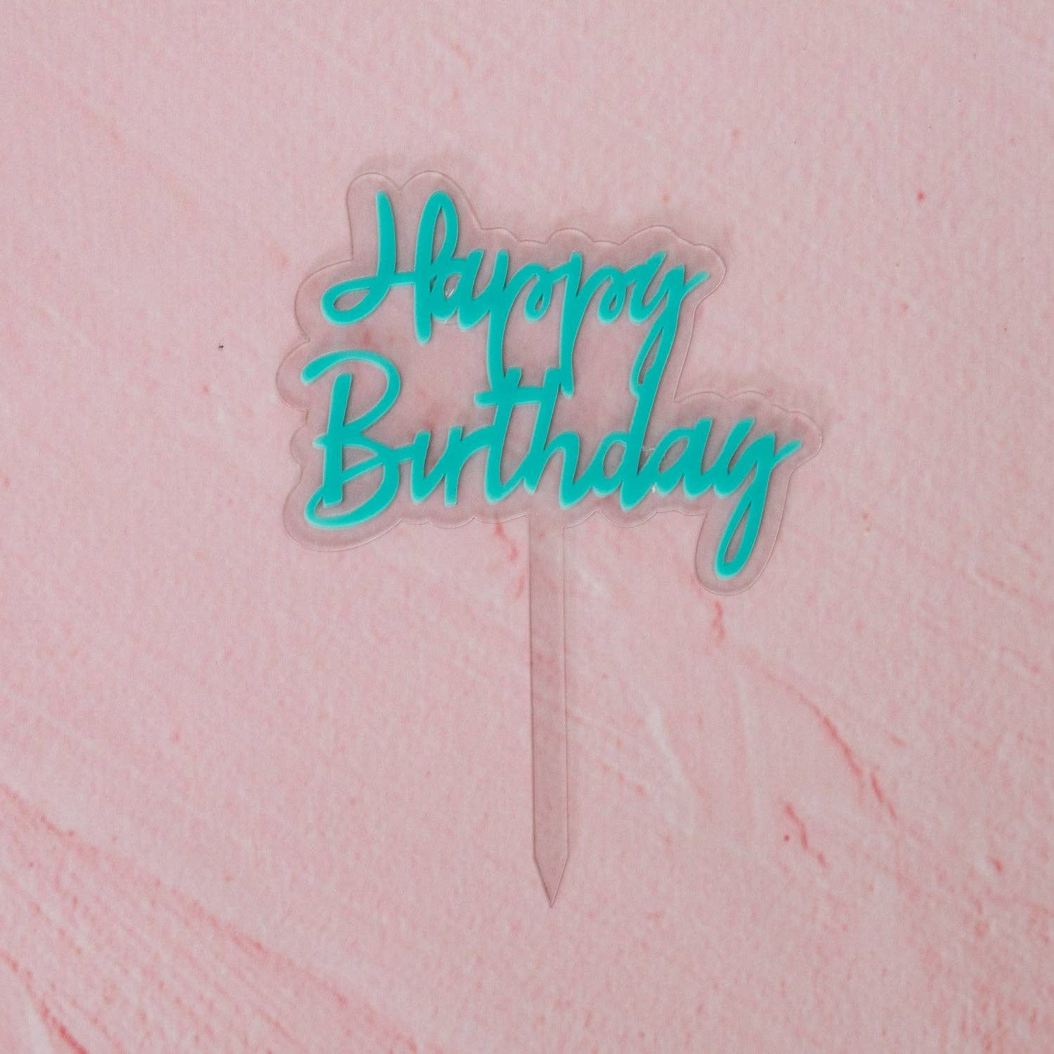 Oh It's Perfect - Vente Décoration pour cake/cupcake - Décor de gâteau « Happy Birthday » en acrylique superposé2