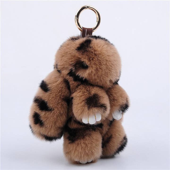 Plush Looks - Wholesale Keychain – Women's - Rex Rabbit Fur Cute Bunny Doll Bag Pendant Keyring5