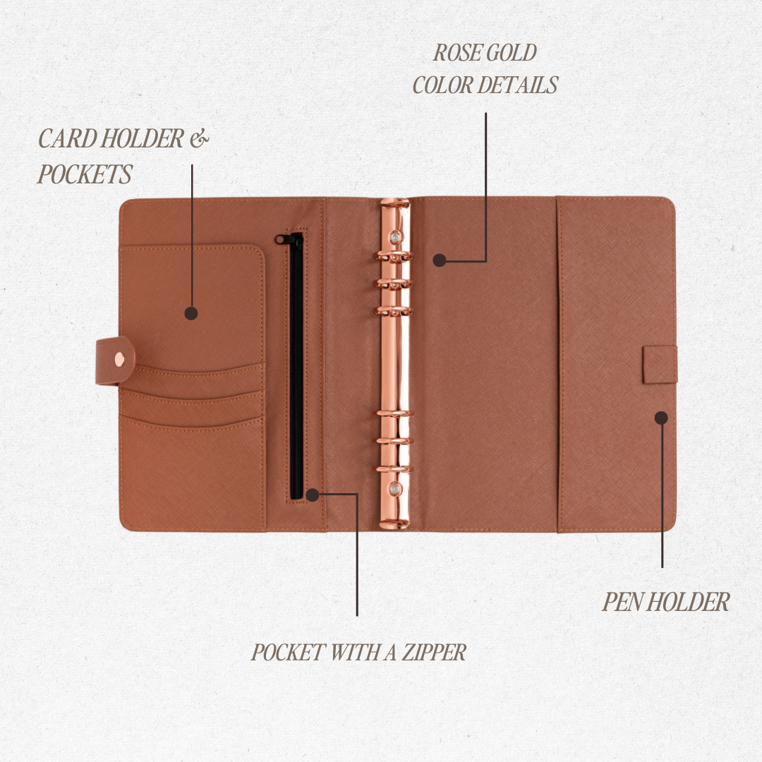 Cloudberry - Wholesale Notebook - Ring Notebook Brown1