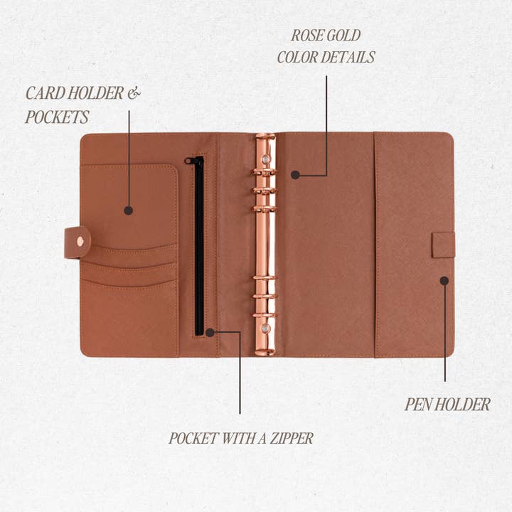 Cloudberry - Wholesale Notebook - Ring Notebook Brown1