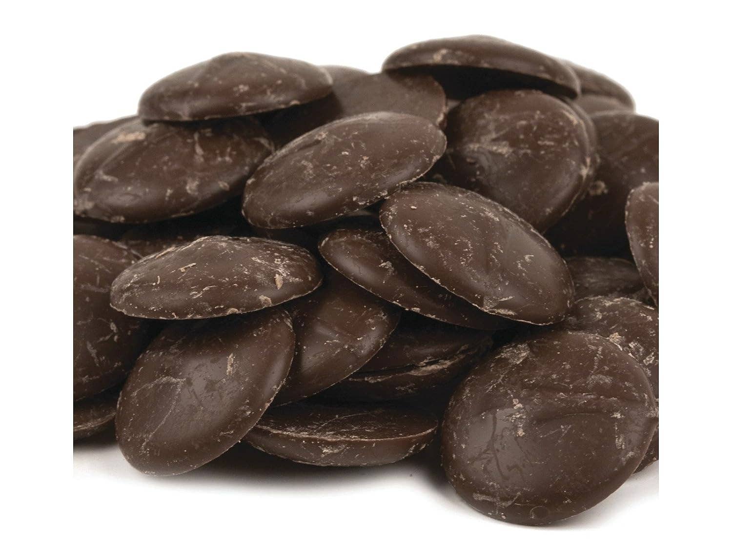 Long Island Candy Factory - Wholesale Baking Chocolate - Merckens Melting Dark Chocolate Wafers 5 POUND BAG