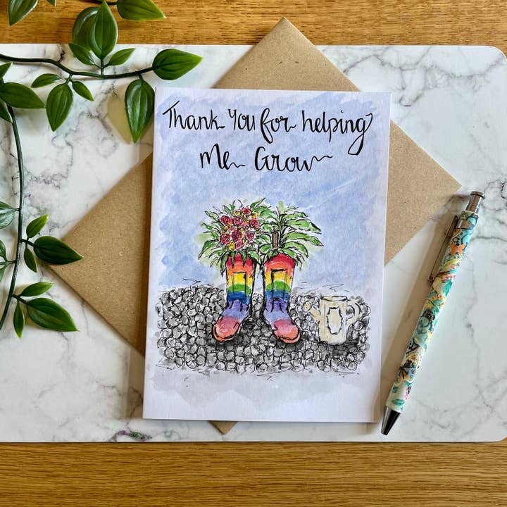 Dank je dat je me helpt groeien! voor wholesale door Crafty Tinks