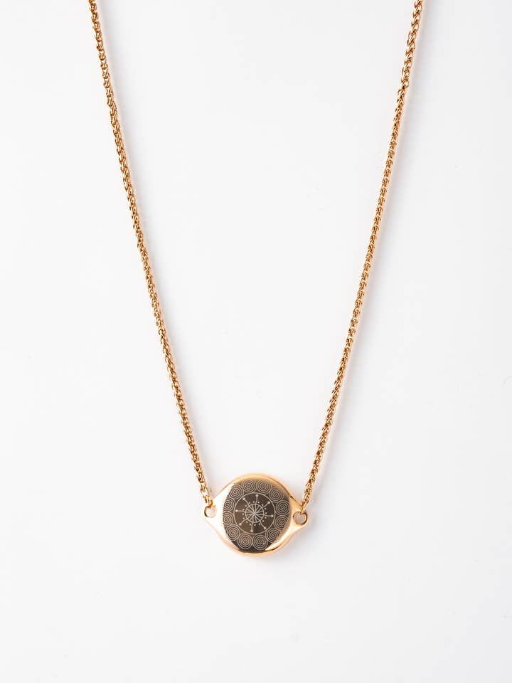 Shakti Safety Necklace - Rose Gold for wholesale by ResQ Jewelry