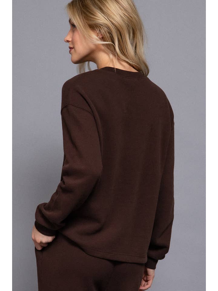 Active Basic | Active USA - Wholesale Sweatshirt - Women's - Long Sleeve Round Neck Soft Knit Top2
