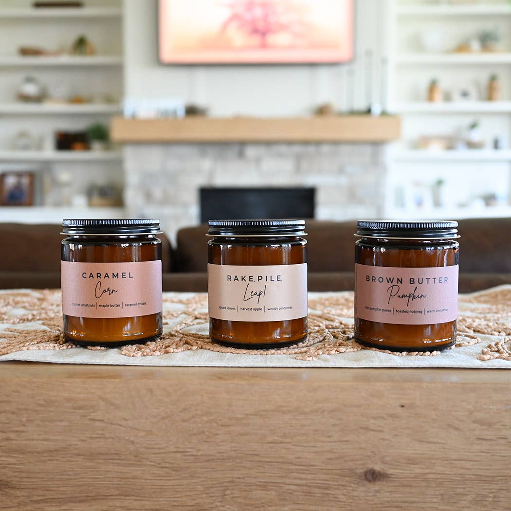 Milkhouse Candle Company - Wholesale Jar/Filled Candle - Rake, Pile, Leap | 7 oz Classic Statement Candle4