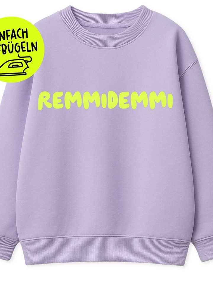 XL Flock Patch - Remmidemmi *iron-on* for wholesale by Paul und Clara