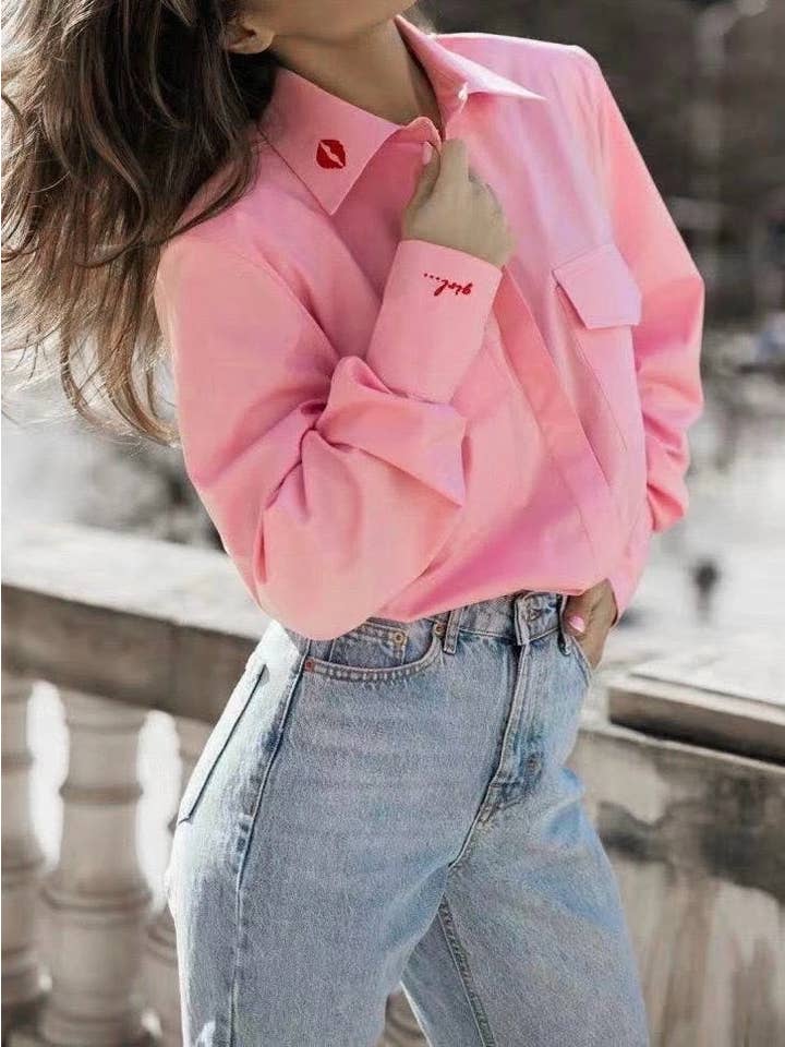 ESTEE BROWN – wholesale Buttoned-down shirt – Women's – Patterned shirt - 80851