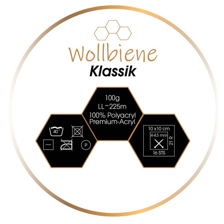 Wollbiene - Wholesale Yarn - Wollbee classic knitting wool uni colors crochet wool 100g