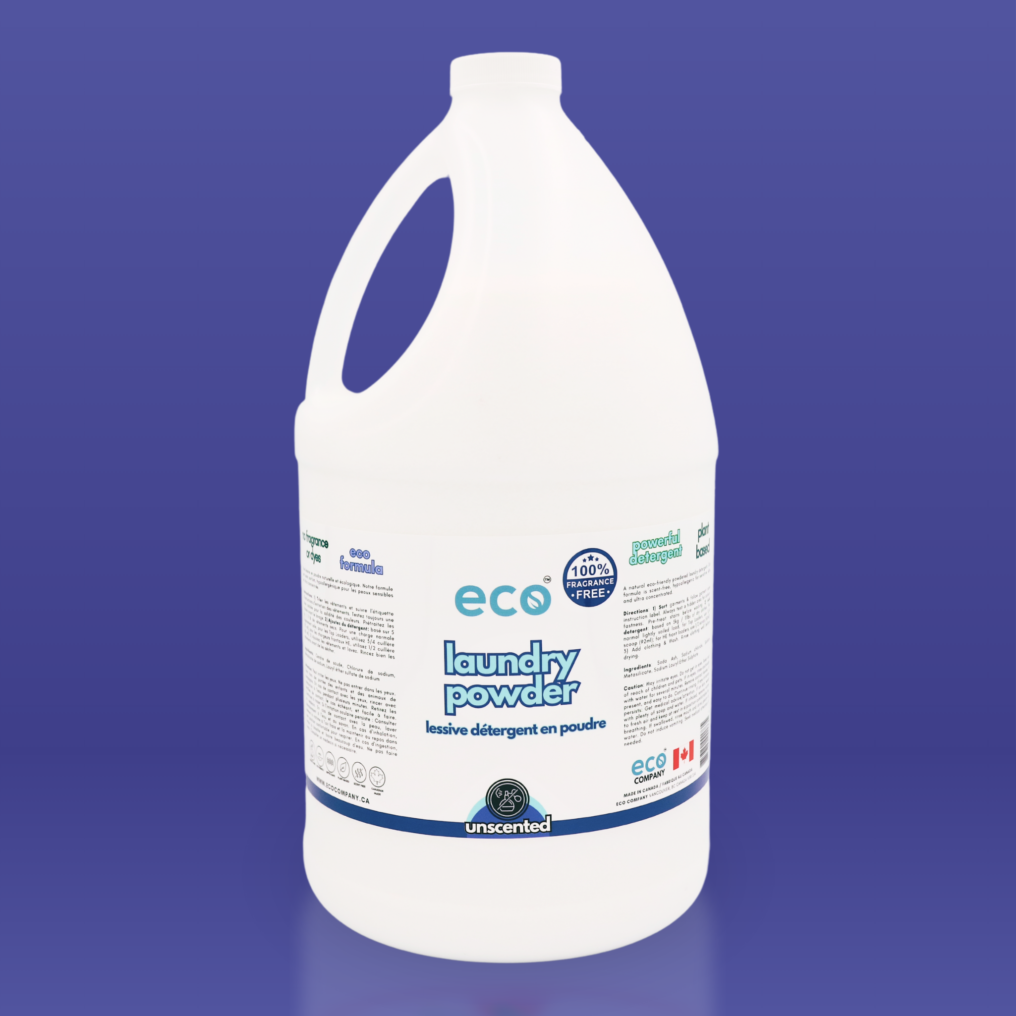 Eco Company - Wholesale Laundry Detergent Powder/Pods - Laundry Powder Detergent - Unscented (4kg)0