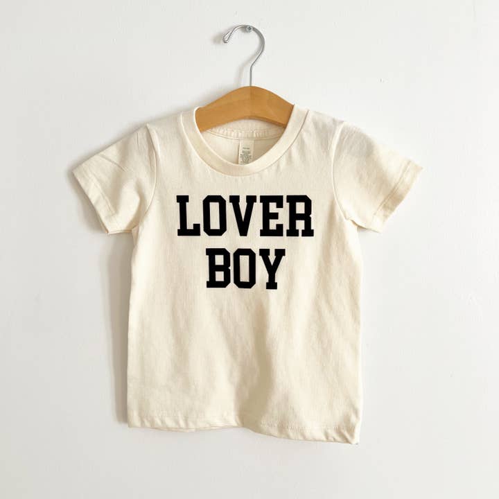 Lover Boy Organic Short Sleeve Tee | Made in the US for wholesale by Bohemian Babies