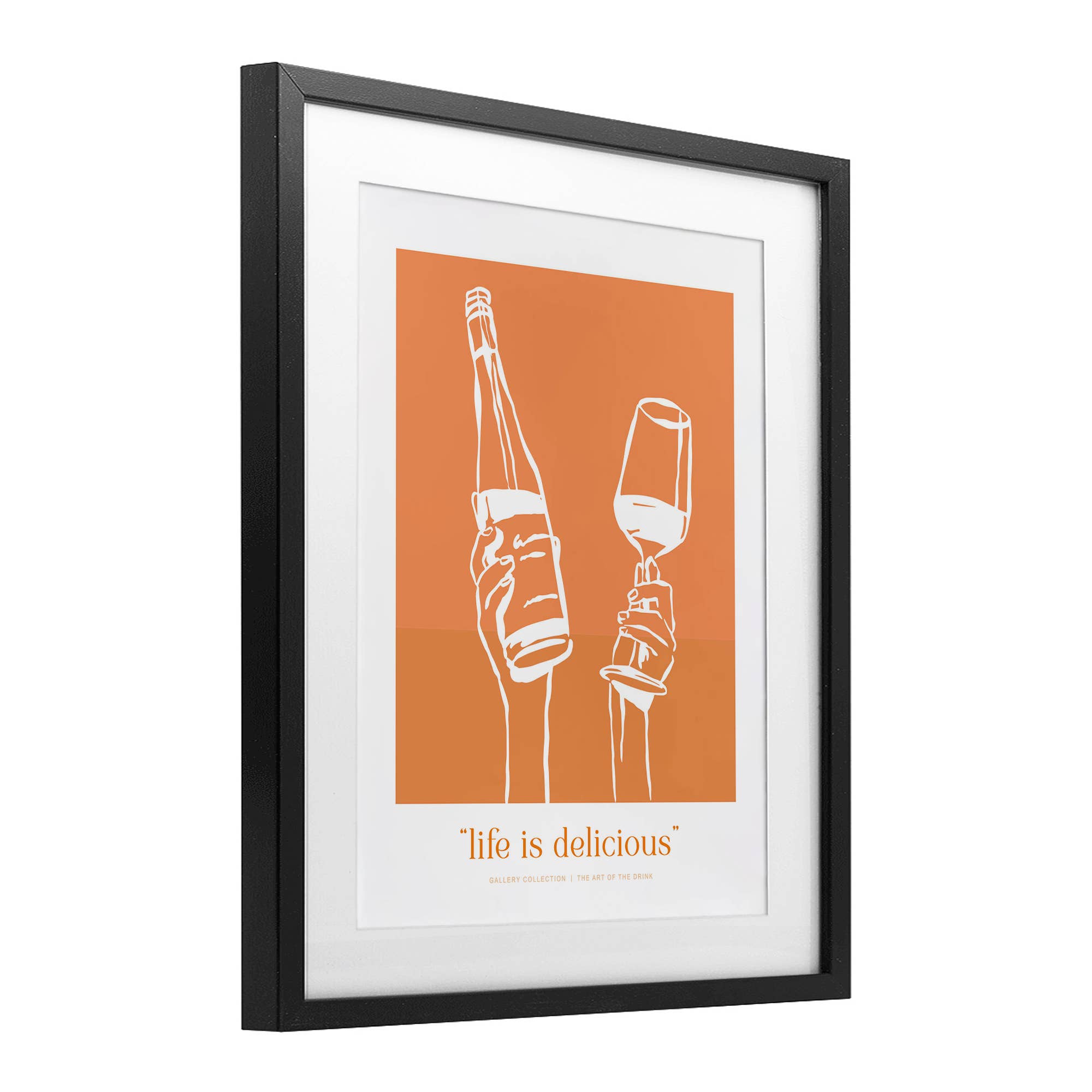 Stupell Industries - Wholesale Wall Sign - Orange Life Is Delicious - Print Under Glass Wall Art7
