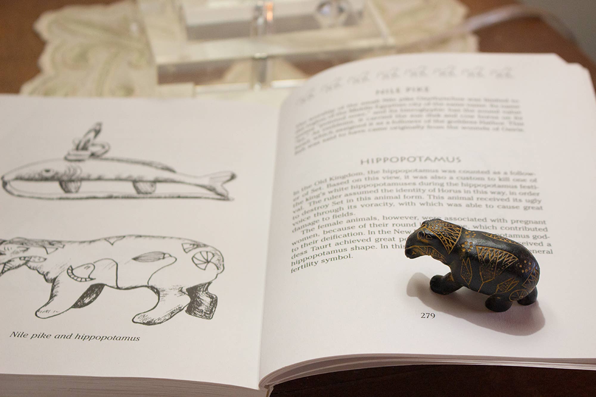 Discoveries, Inc. - Wholesale Decorative Figurine - Hippo Collectible Tiny - 2" - Egyptian Goddess1