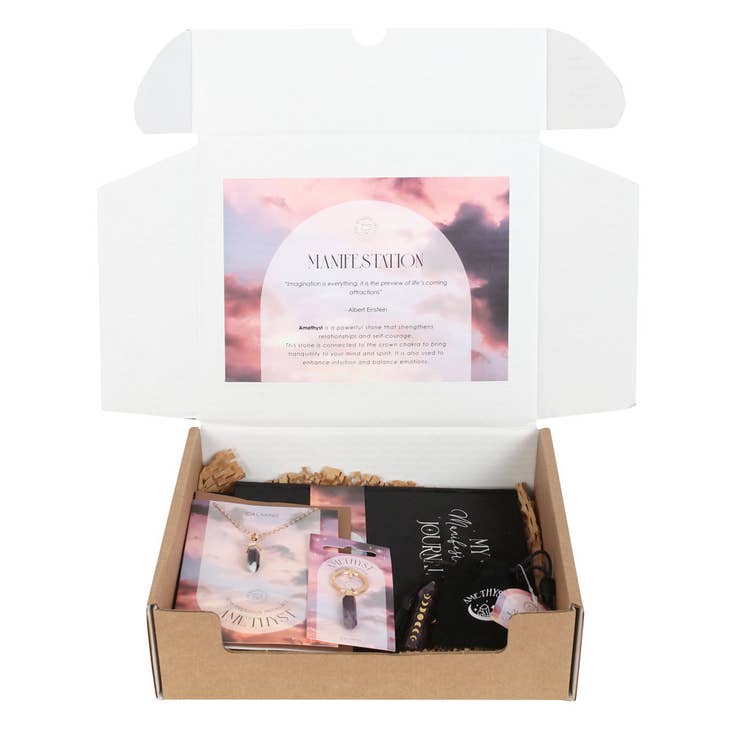 Something Different Wholesale – wholesale Gift box – Manifestation Crystal Healing Gift Set
