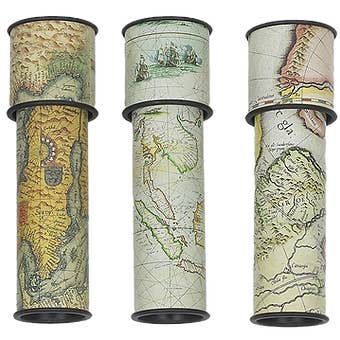 Golden Island Int'l Inc. - Wholesale Decorative Tabletop Object - GI-8082M/120 Old-Fashioned Kaleidoscope: Old World Maps