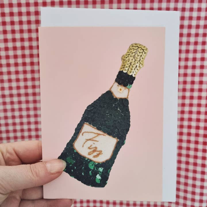 Tarjeta The Fizz, color rosa para venta al por mayor de Kate Gwilliam