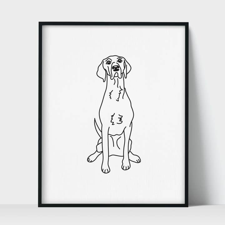 Dog Pointer Unframed Art Print for wholesale by Scenic Route Shop
