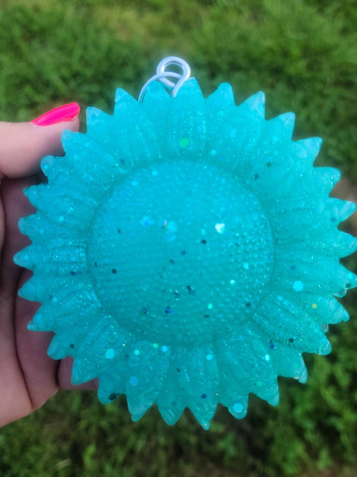 Sunflower Freshie with Glitter Car Freshie Preorder for wholesale by Country Scents Freshies