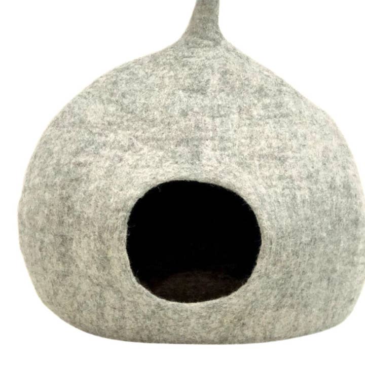 Woollyfelt - Wholesale Pet cave – Cat/dog - Felt Wool Cat Cave - Eco-Friendly Round Cat House3
