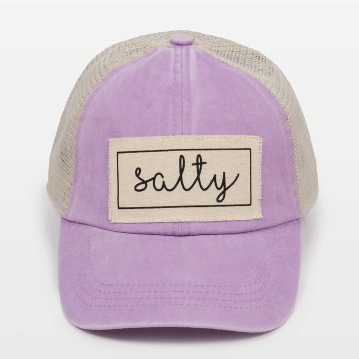 David And Young - Wholesale Baseball Cap - Women's - Salty Canvas Patch Mesh Back Baseball Cap11