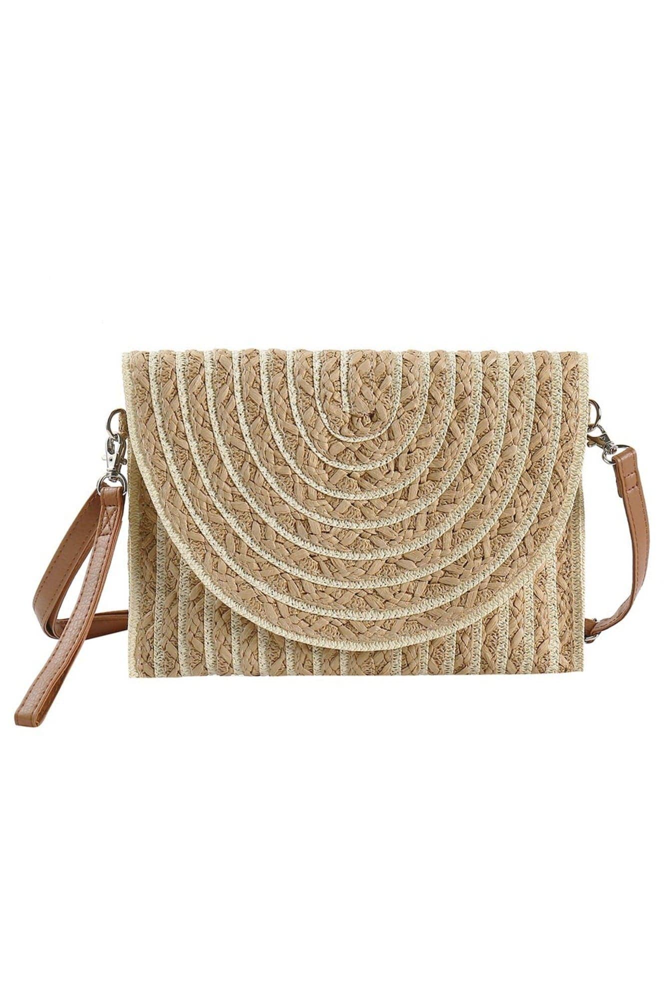MiMi Wholesale - Wholesale Crossbody Bag - Women's - MB0215 Georgia Striped Straw Crossbody/Clutch3