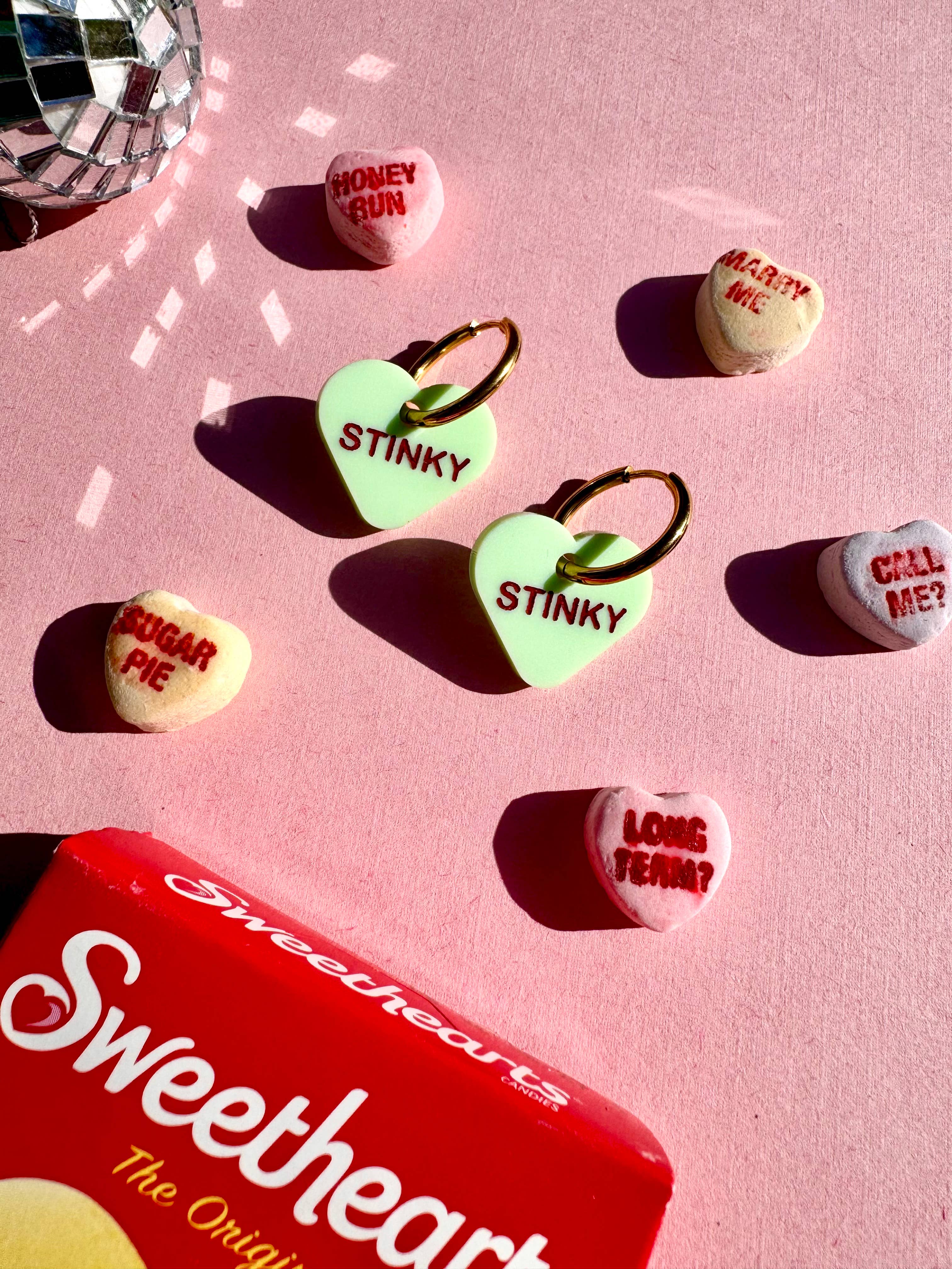 Not Picasso - Wholesale Dangle Earrings - Candy Sweetheart Minis3