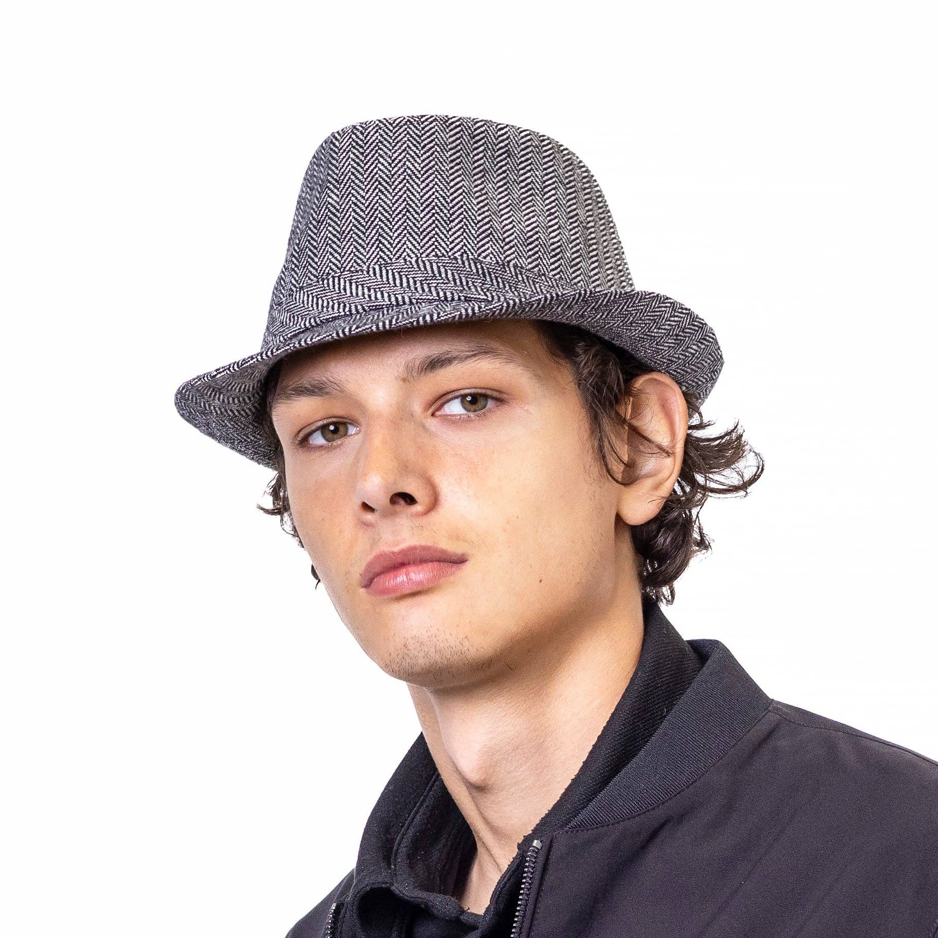 Heritage Traditions - Wholesale Fedora - Men's - Herringbone Trilby Hat3