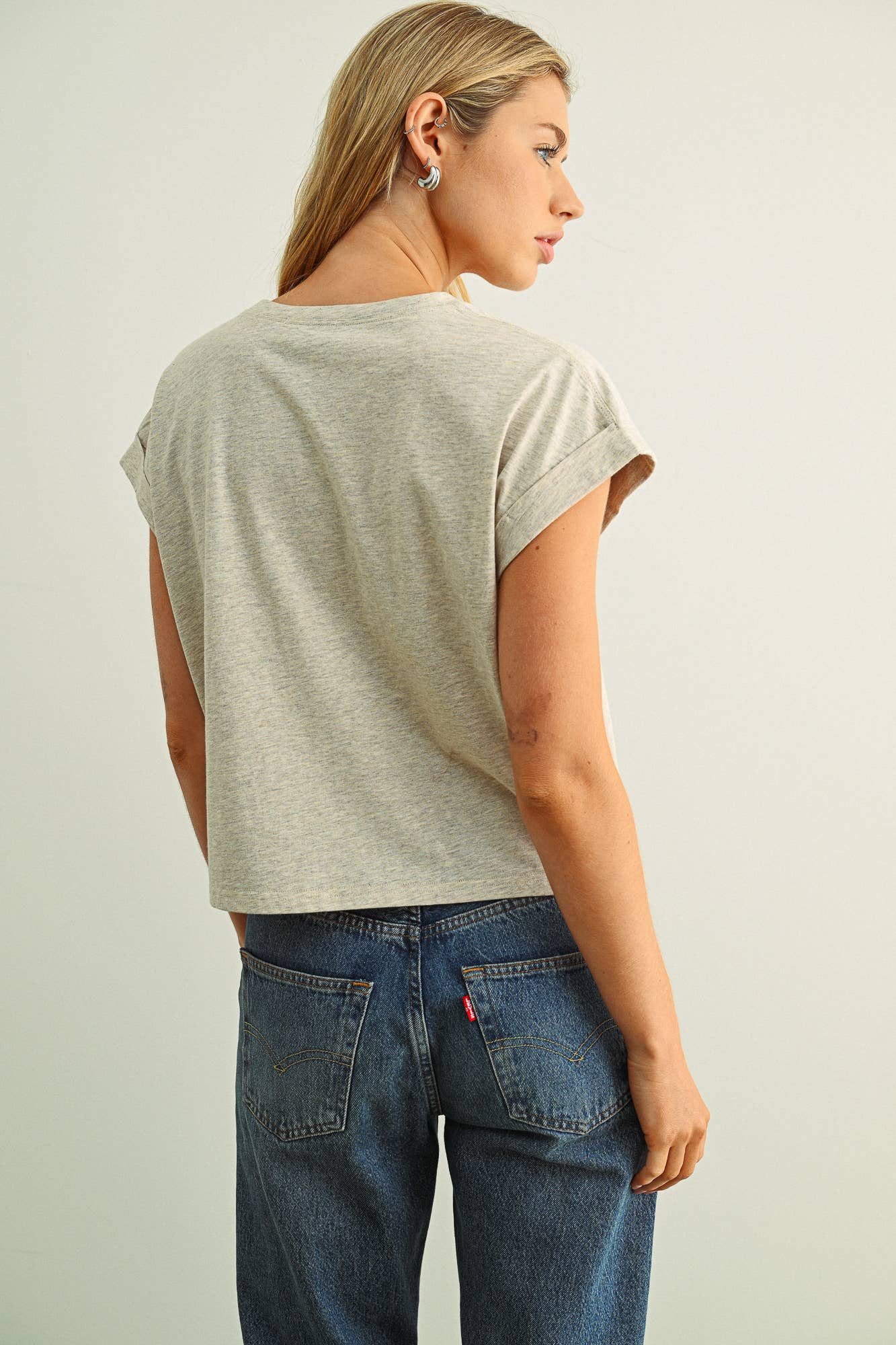 MIOU MUSE - Venta al por mayor Blusa - Mujer - Blusa de manga con puño y cuello redondo31