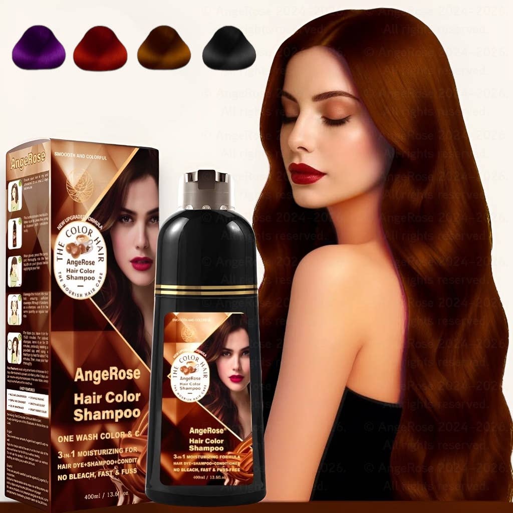AngeRose - Wholesale Hair Dye - AngeRose Hair Color Shampoo, Hair Retouch Instant Grey Cover2