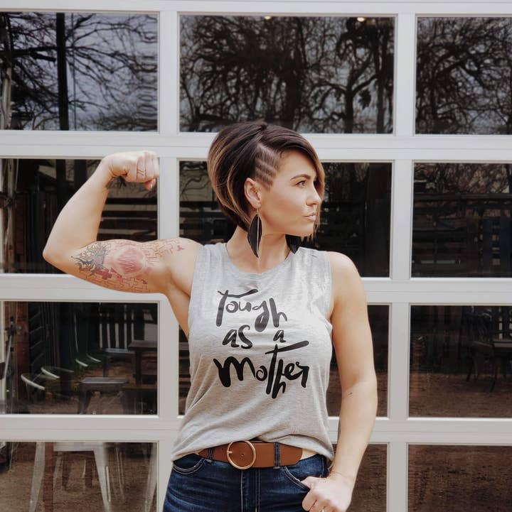 Ruby’s Rubbish - Wholesale Tank Top - Women's - Tough as A Mother | Women’s Muscle Tank | Ruby’s Rubbish®