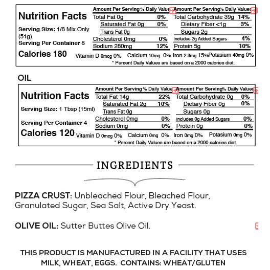 Sutter Buttes - Wholesale DIY Food Kit - Artisan Pizza Crust Baking Kit – Easy Homemade Crust 1