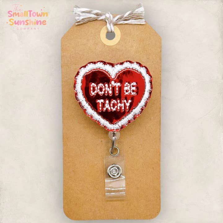 Porte-badge Ne Sois Pas Tachy pour la vente par The SmallTownSunshine Company