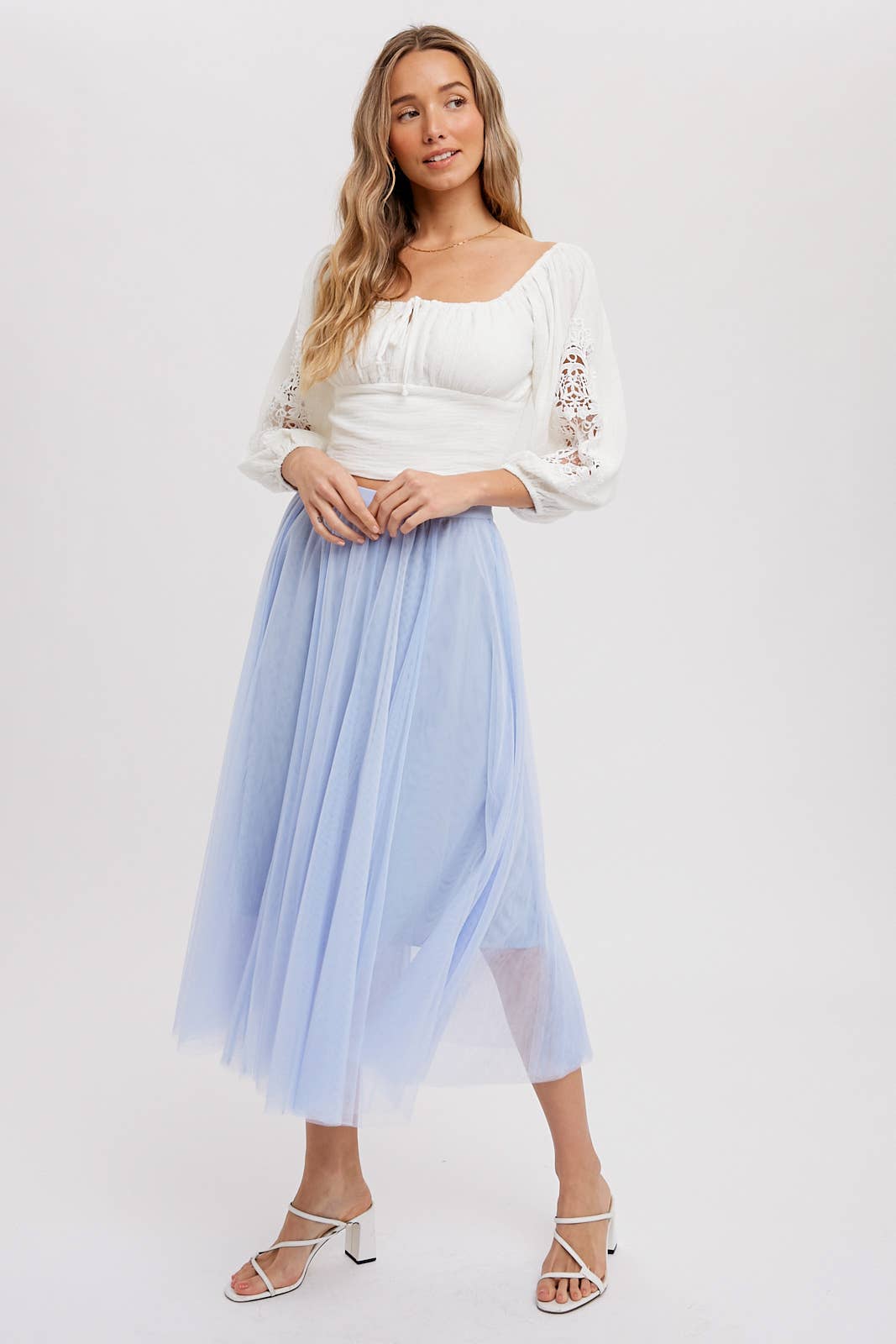 Bluivy - Wholesale Skirt - Women's - TULLE MIDI SKIRT22